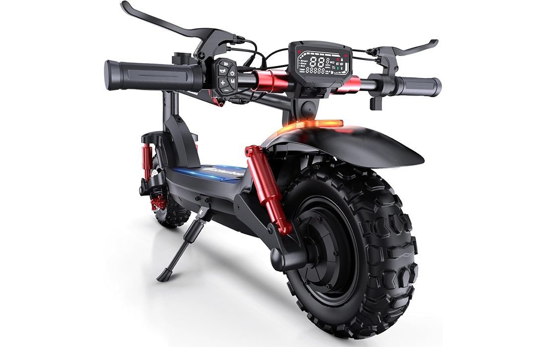 isinwheel GT2 Electric Scooter with 11-inch off-road tires and hydraulic brakes