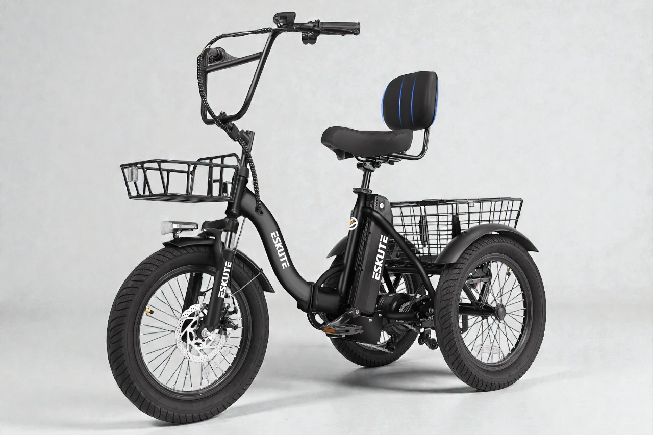 ESKUTE T300 E-Trike Review: Stable Comfort + Cargo for Daily Errands